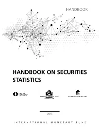 Handbook on Securities Statistics