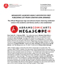 Megascope Launches Highly Anticipated First Publishing List from Curator John Jennings