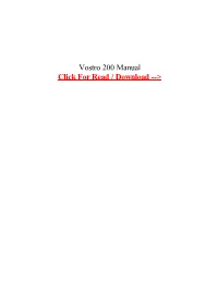Vostro 200 Manual Manuals and User Guides for Dell Vostro 200