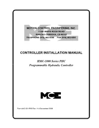 Controller Installation Manual