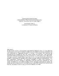 Global Norms, Rival Transnational Networks, and the Contested Case of LGBT Rights
