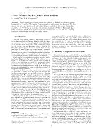 Ocean Worlds in the Outer Solar System F
