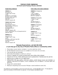PAPAGO PARK RAMADAS 625 North Galvin Parkway, Phoenix, AZ 85008