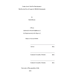 The Practical Use of Comics by TESOL Professionals By