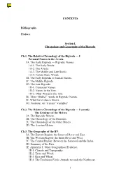 1 CONTENTS Bibliography. Preface. Section I. Chronology And