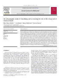 An Ethnographic Study of Classifying and Accounting for Risk at the Sharp End of Medical Wardsq