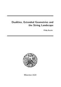 Dualities, Extended Geometries and the String Landscape