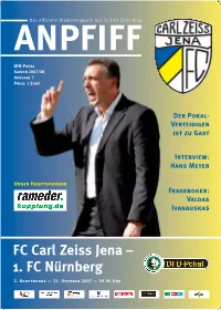 FC Carl Zeiss Jena – 1. FC Nürnberg 2