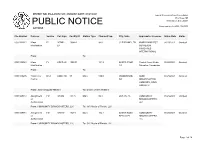 Public Notice &gt;&gt; Licensing and Management System Admin &gt;&gt;