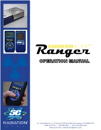 Ranger Operating Manual