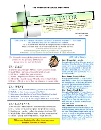 2009 Preview Issue April 27, 2009