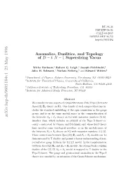 Anomalies, Dualities, and Topology of D = 6 N = 1 Superstring Vacua