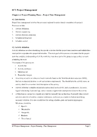 ICT Project Management