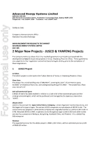 JUSCO & YANFENG Projects