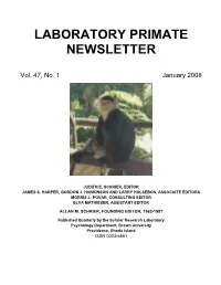 Laboratory Primate Newsletter