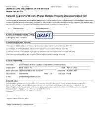 National Register of Historic Places Multiple Property Documentation Form