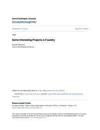 Some Interesting Projects in Foundry