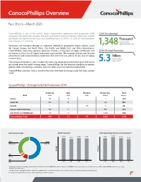 Conocophillips Overview