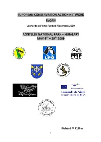 EUROPEAN CONSERVATION ACTION NETWORK Eucan