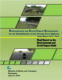Final Report on the Environmental and Social Impact Study