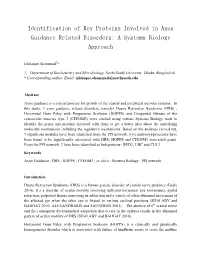 Identification of Key Proteins Involved in Axon Guidance Related Disorders: a Systems Biology Approach