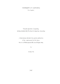 Solving Satisfiability Problem by Quantum Annealing