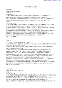 Statuto Comunale