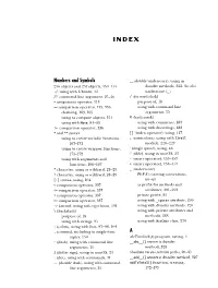 View the Index