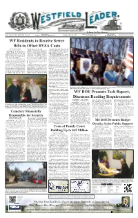 WF Residents to Receive Sewer Bills to Offset RVSA Costs WF BOE