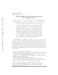 Limit Theorems for Additive Functionals of a Markov Chain