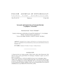 RAZOWSKI J., BECKER V. O. Systematic and Faunistic Data On