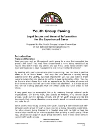 YGLC Info for Cavers FINAL1~09