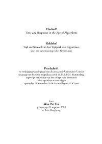 Clocked! Time and Biopower in the Age of Algorithms Geklokt!