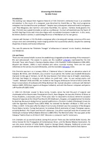Discovering Erik Chisholm by John France Introduction the Exciting