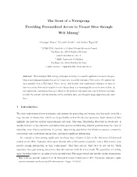 The Scent of a Newsgroup: Providing Personalized Access to Usenet Sites Through Web Mining?