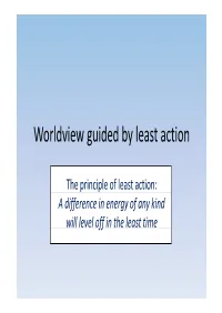 Worldview Guided by Least Action