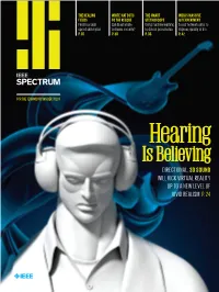 Is Believing DIRECTIONAL, 3D SOUND WILL KICK VIRTUAL REALITY up to a NEW LEVEL of VIVID REALISM P