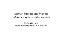 Kalman Filtering and Friends: Inference in Time Series Models
