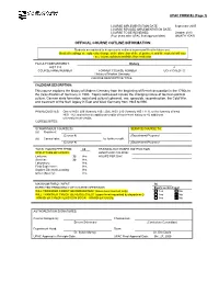 Official Course Outline Information