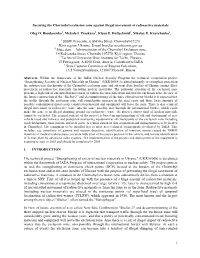 Securing the Chornobyl Exclusion Zone Against Illegal Movement of Radioactive Materials