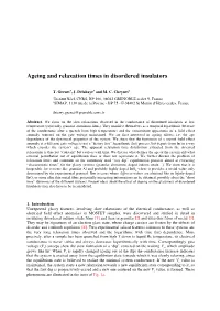 Ageing and Relaxation Times in Disordered Insulators