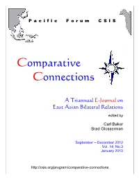 Comparative Connections, Volume 14, Number 3