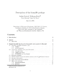 Description of the Biomart Package