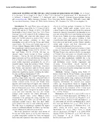Geologic Mapping of the Urvara and Yalode Quadrangles of Ceres