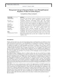 Management Concept of Integrated Border Areas Through Regional Regulatory Product in Sambas Regency