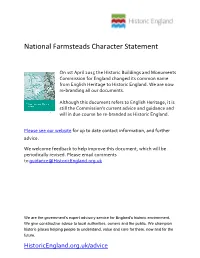 National Farmsteads Character Statement