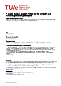 A Spatial Decision Support System for the Provision and Monitoring of Urban Greenspace