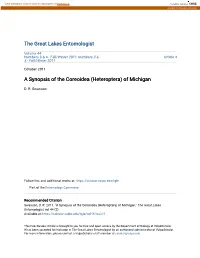 A Synopsis of the Coreoidea (Heteroptera) of Michigan
