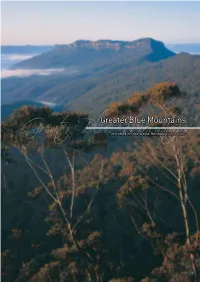 Greater Blue Mountains Greater Blueinscribed Mountains on the World Heritage List in 2000