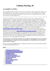 Lithium Hosting, Llc